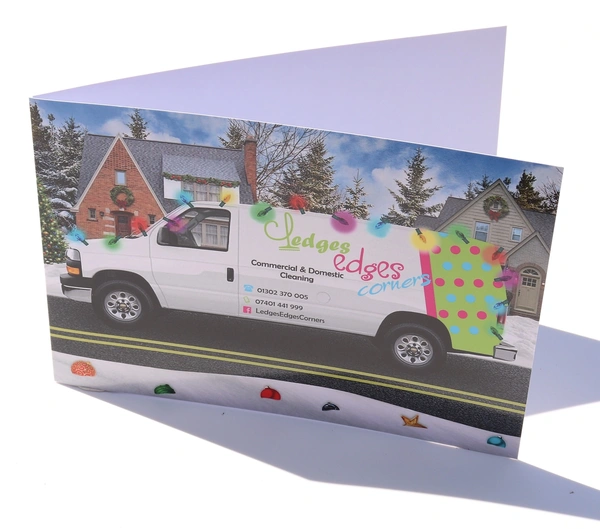  A5 Christmas Card Single Sided Gloss Uncoated