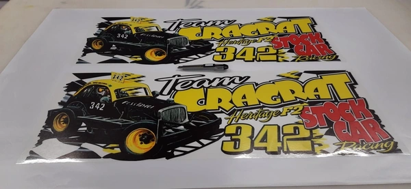 Laminated Vehicle Graphics 300mm X 782mm